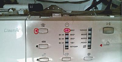 Индикация ошибок в стиральных машинах Candy Smart без дисплея