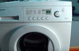ошибка tE в стиральной машинке Samsung - ошибка термистора